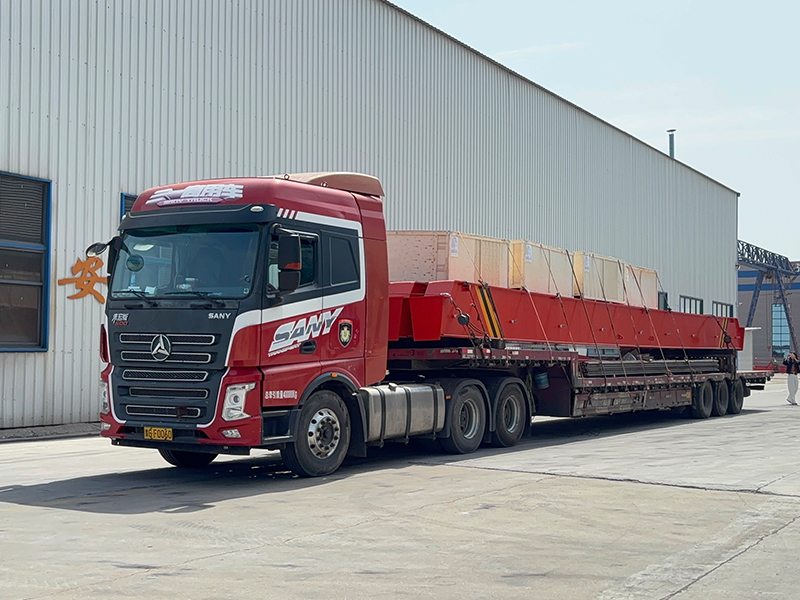 歐式電動單梁 HD10t-16.5m  制作完成 裝車發(fā)出